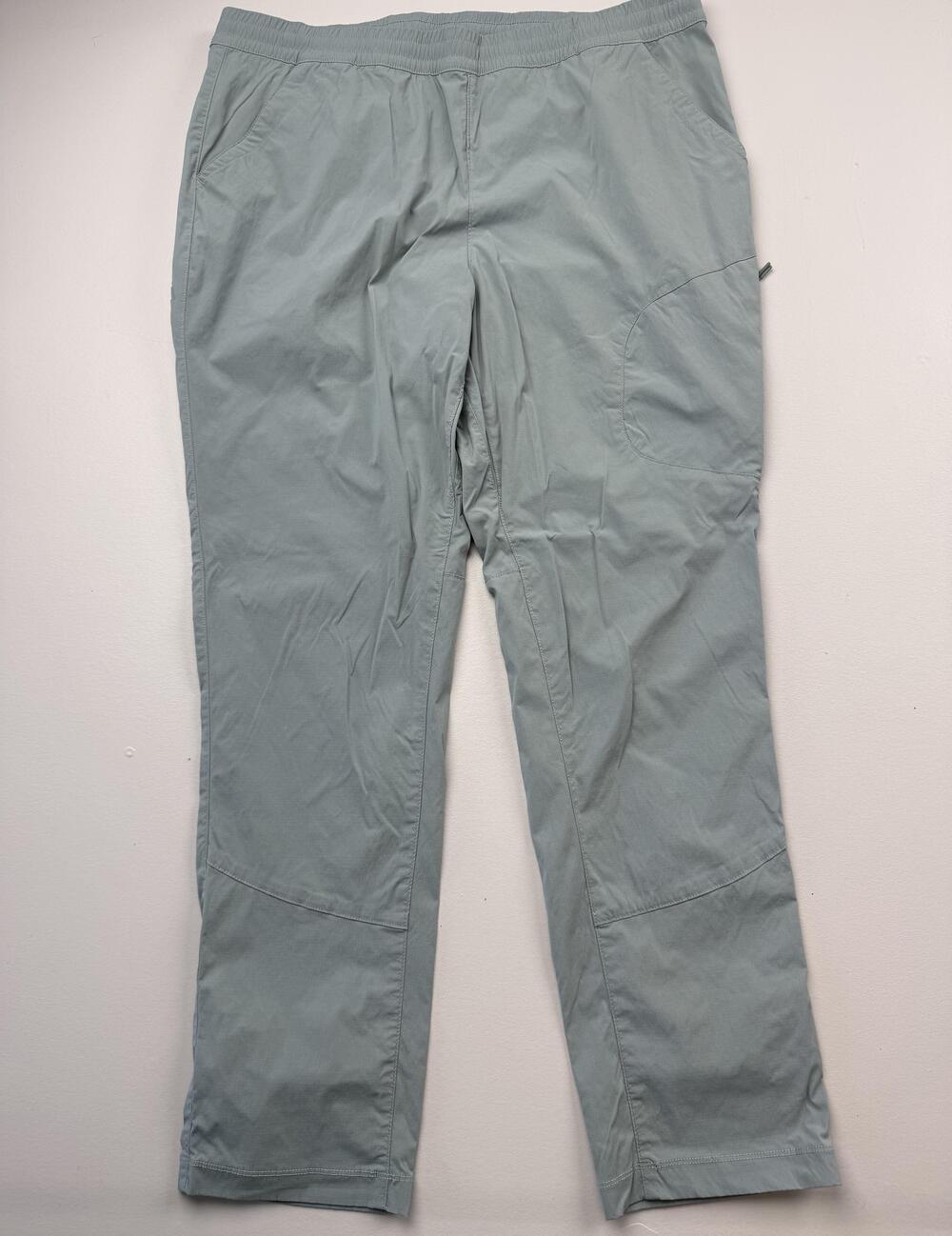 Alaskan Hardgear Pants Womens 18 Blue Microfiber Cargo Pull On Hiking Pockets